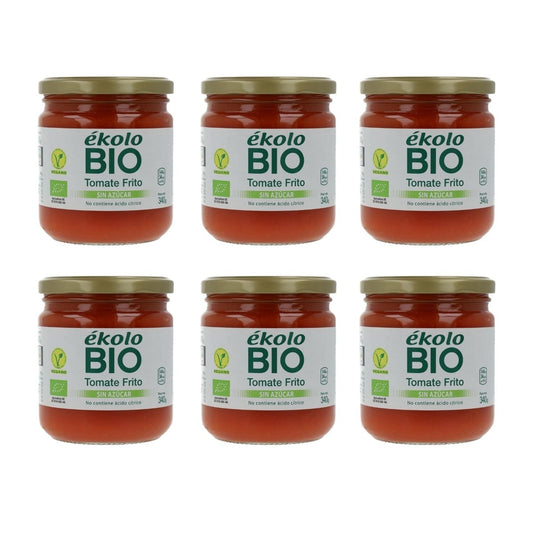 6-pack Ekologisk hemlagad tomatsås utan socker Ékolo 340 g