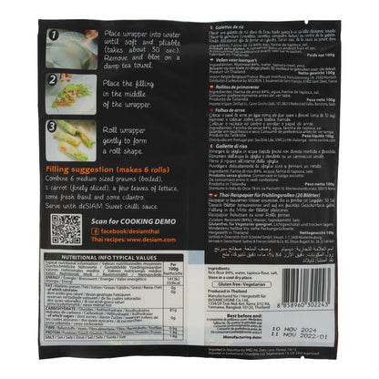 Frühlingsrollen (20 Stück) Desiam 100 g