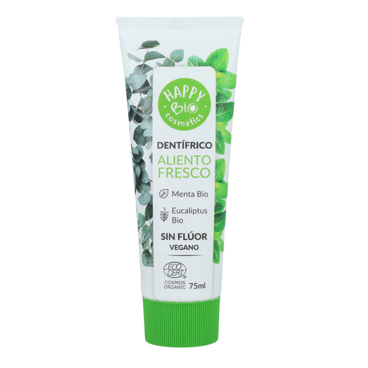 HappyBio Fresh Mint Fluoride-Free Toothpaste, 75ml