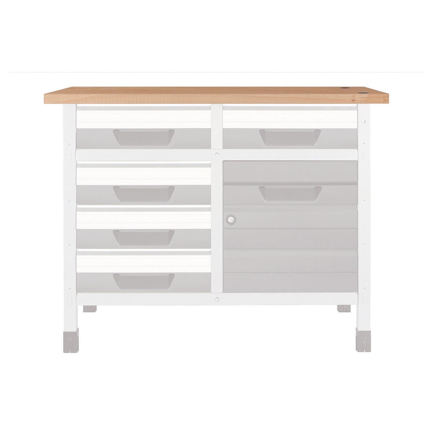 1 superficie de trabajo de haya S 650 x 650 x 30 mm Wolfcraft 6043000 S 650 x 650 x 30 mm