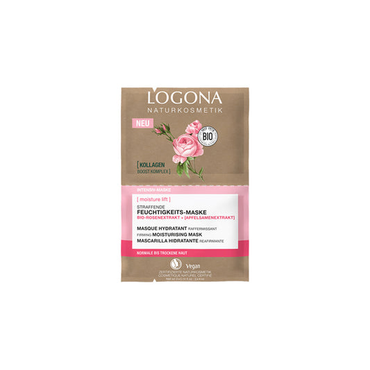 LOGONA Organic Rose and Apple Seed Intensive Moisturising and Firming Face Mask, 8 ml