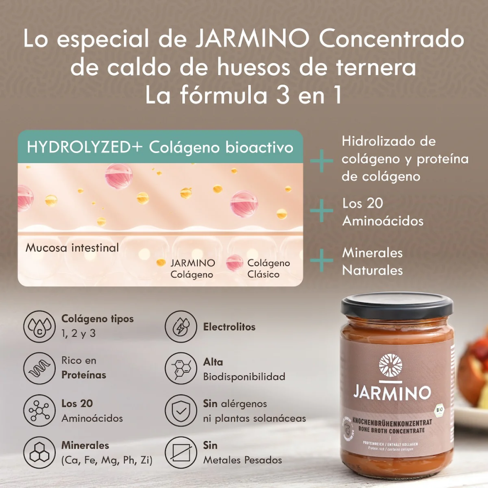 Jarmino Bio-Rinderknochenbrühe Konzentriert 440 g