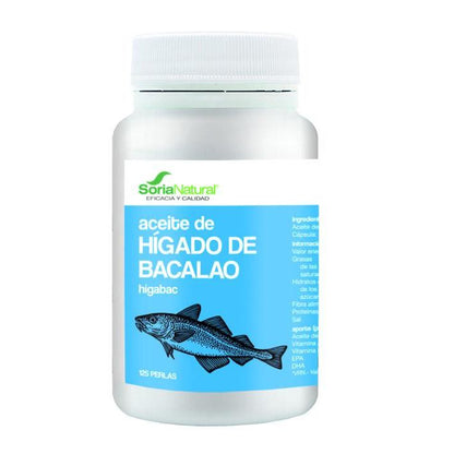 Higabac Olio di fegato di merluzzo Soria Natural 125 capsule