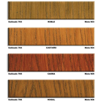 SATIN water-based wood stain 750 ml Xylazel Mahogany