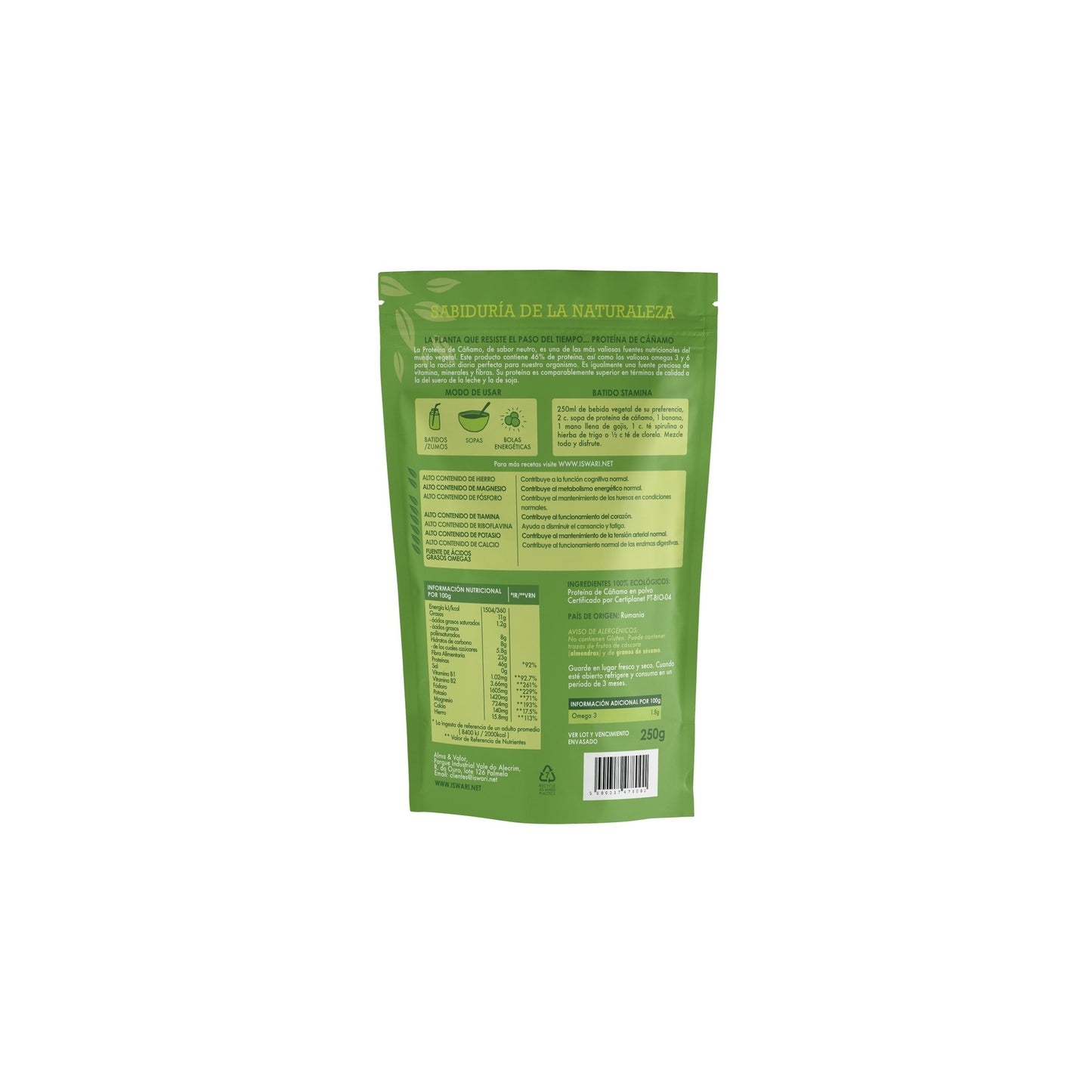 ISWARI Hemp Protein 250g