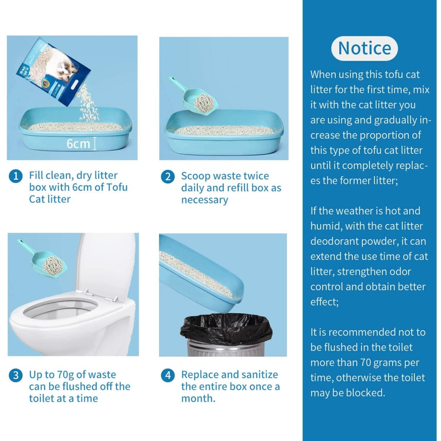 Biodegradowalny żwirek dla kotów Nobleza 3,8 l