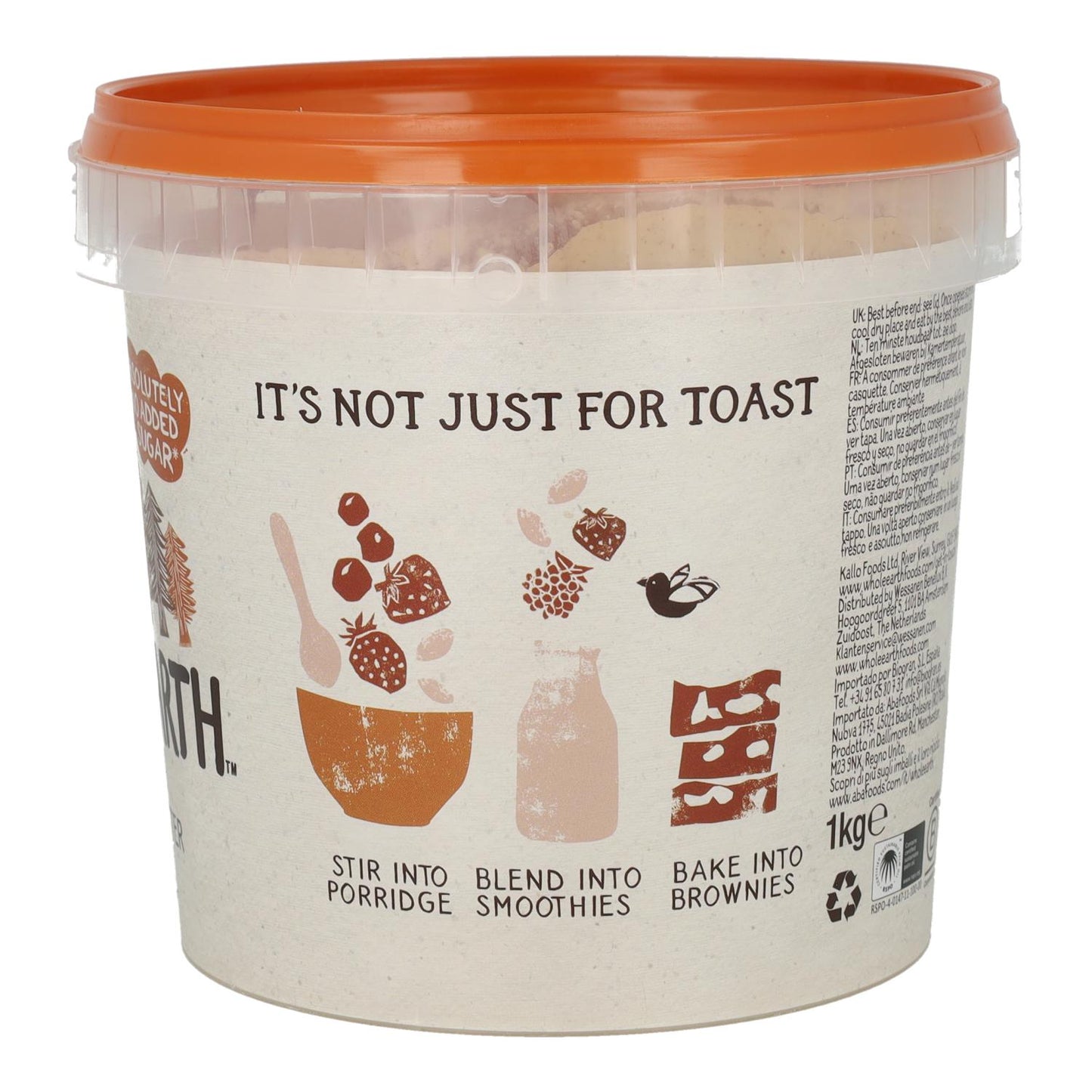 Crema de Cacahuete suave Whole Earth 1 kg