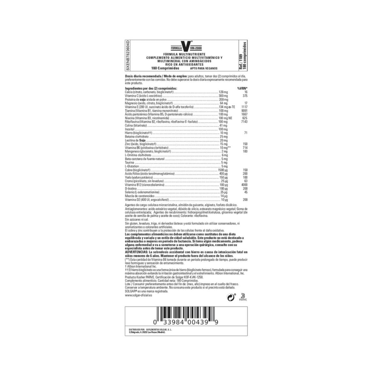 Formule VM-2000 90 tabletten