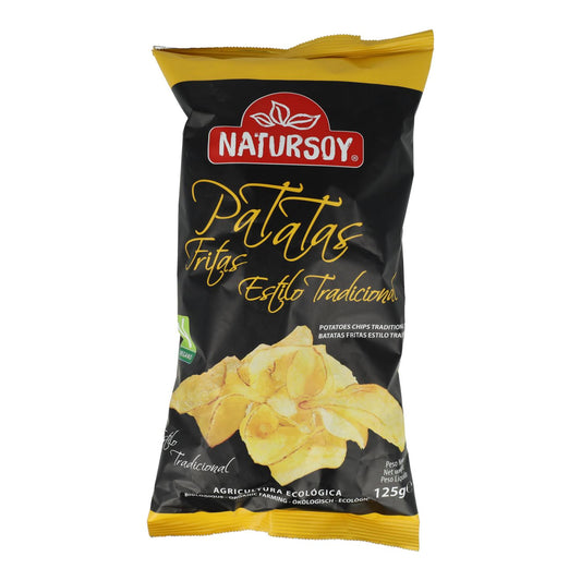 Bio-Kartoffelchips mit Schale. Natursoy 125 g