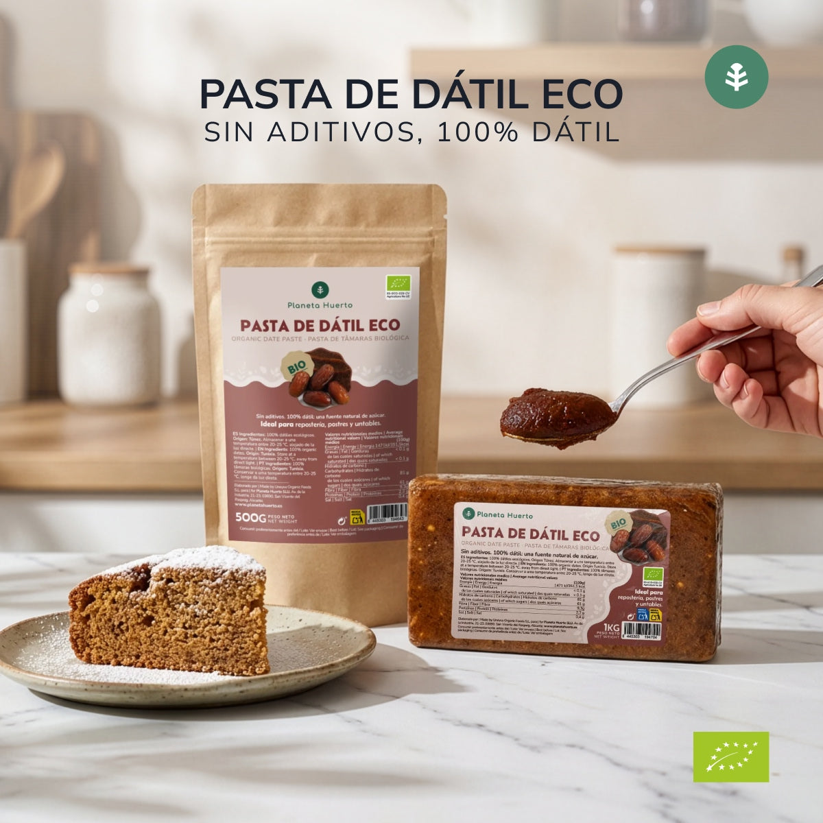 Planeta Huerto 100 % natürliche Dattelpaste 500 g