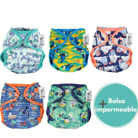 Pack 5 Pop-in Fermetures à crochets