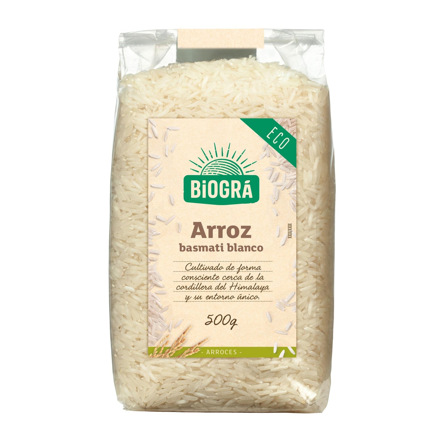 Organic White Basmati Rice 500 g Biográ