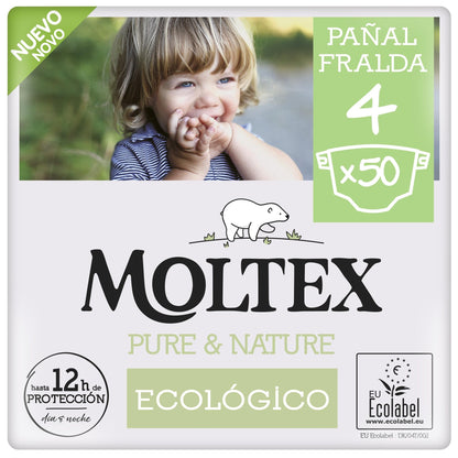 Moltex Pure & Nature T4 nappies (9-15 kg), 50 units