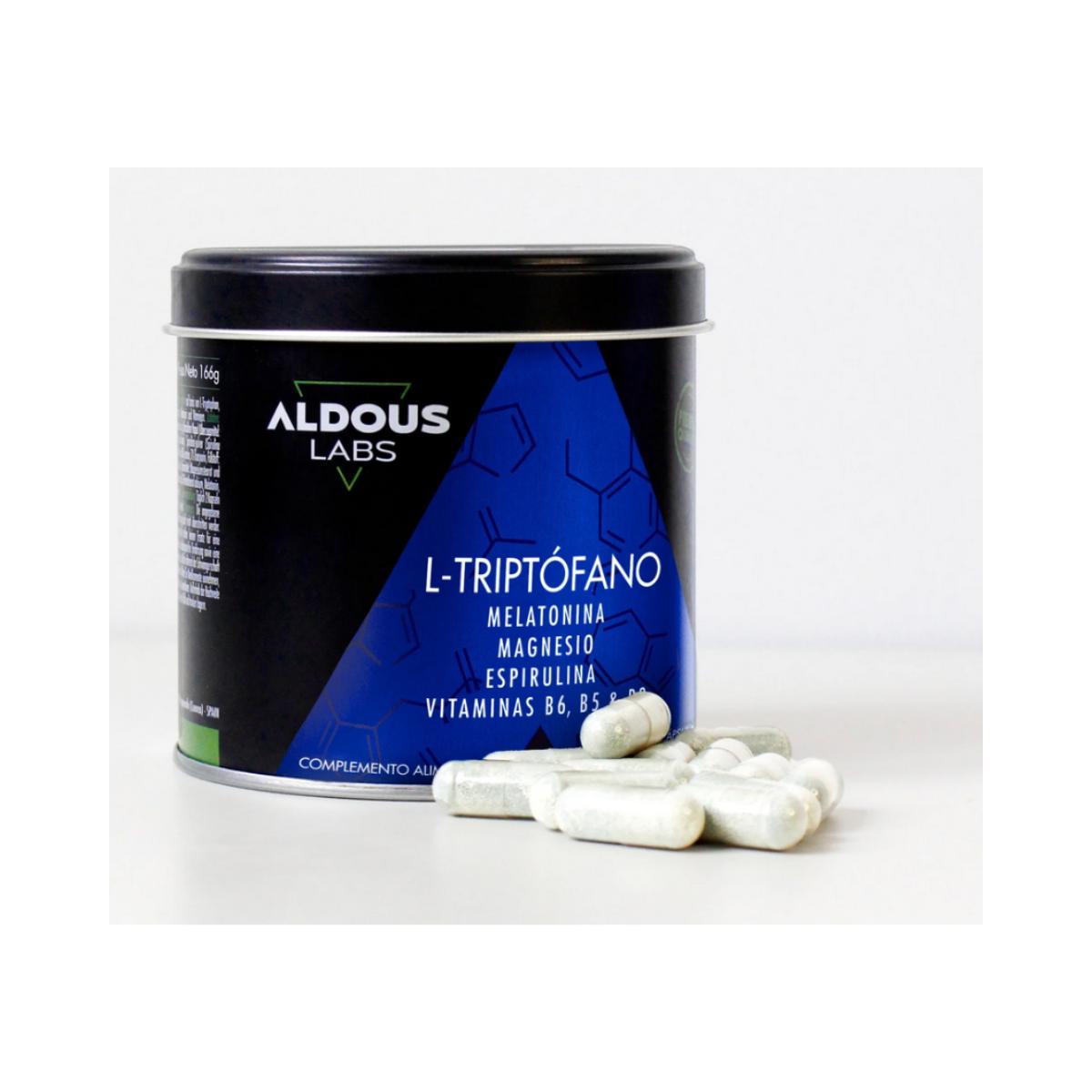L-Tryptofaan Premium 600 mg + Melatonine 1,78 mg + Magnesium + Spirulina + Vitaminen, 200 caps. Aldous Labs