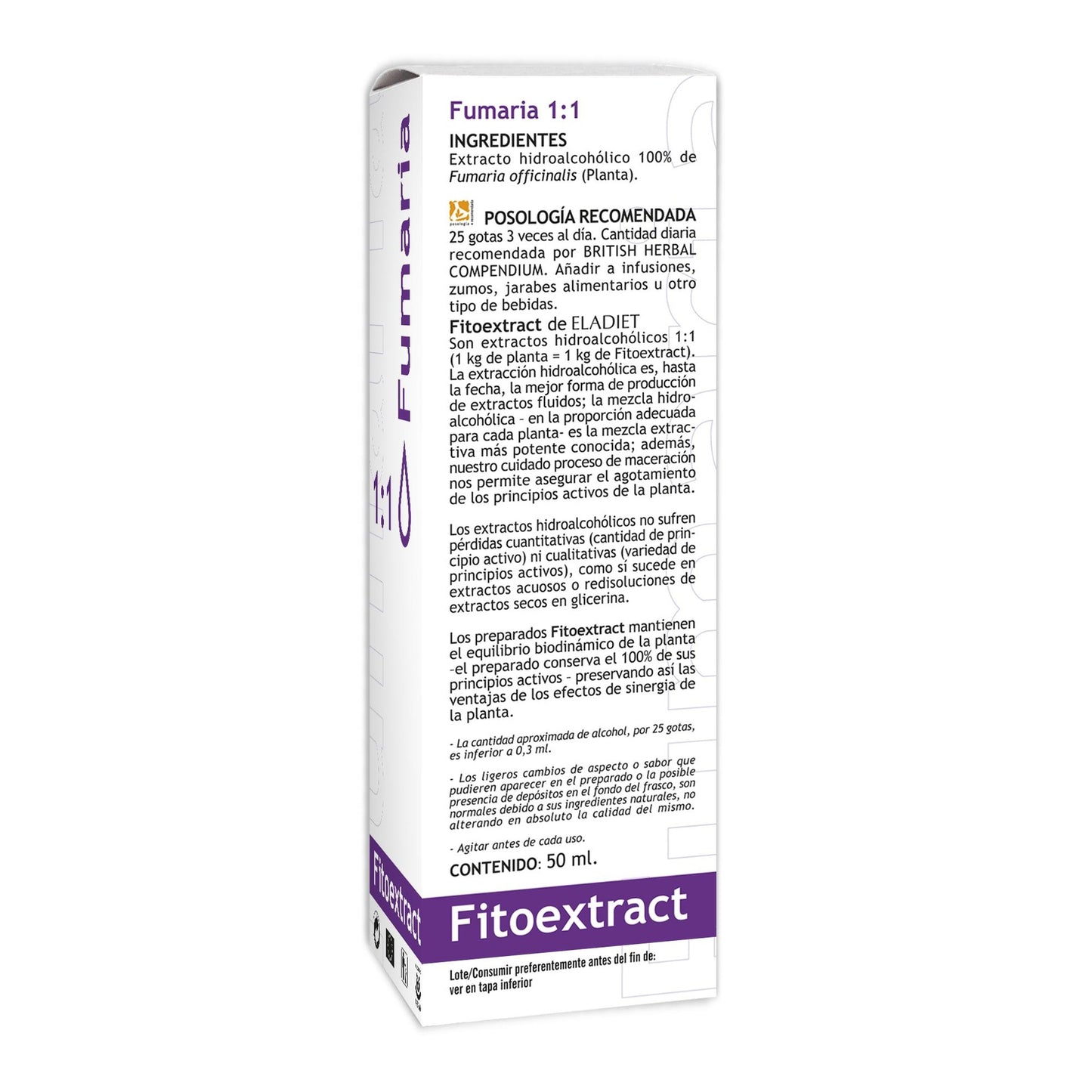 Fitoekstrakt Fumaria Eladiet 50 ml