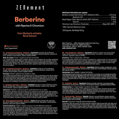 Berberina 500 mg Zenement, 120 compresse