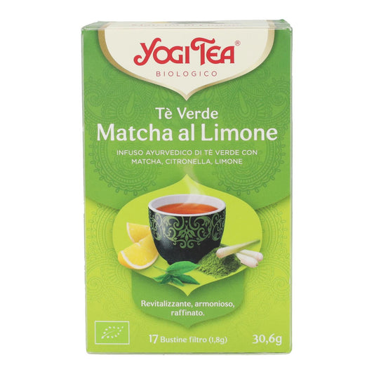 Yogi Tea BIO Grön te och Matcha citron, 17 påsar