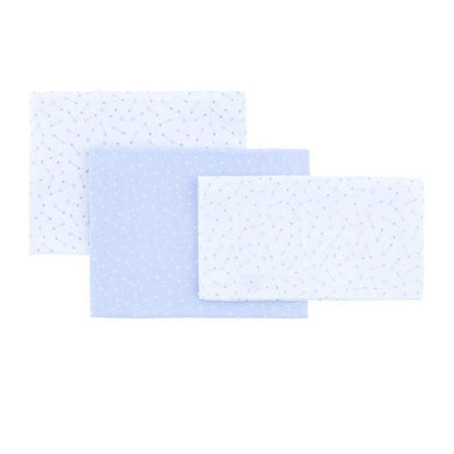 3-piece cot sheet set (cot 60) Cambrass Be Ocean gis