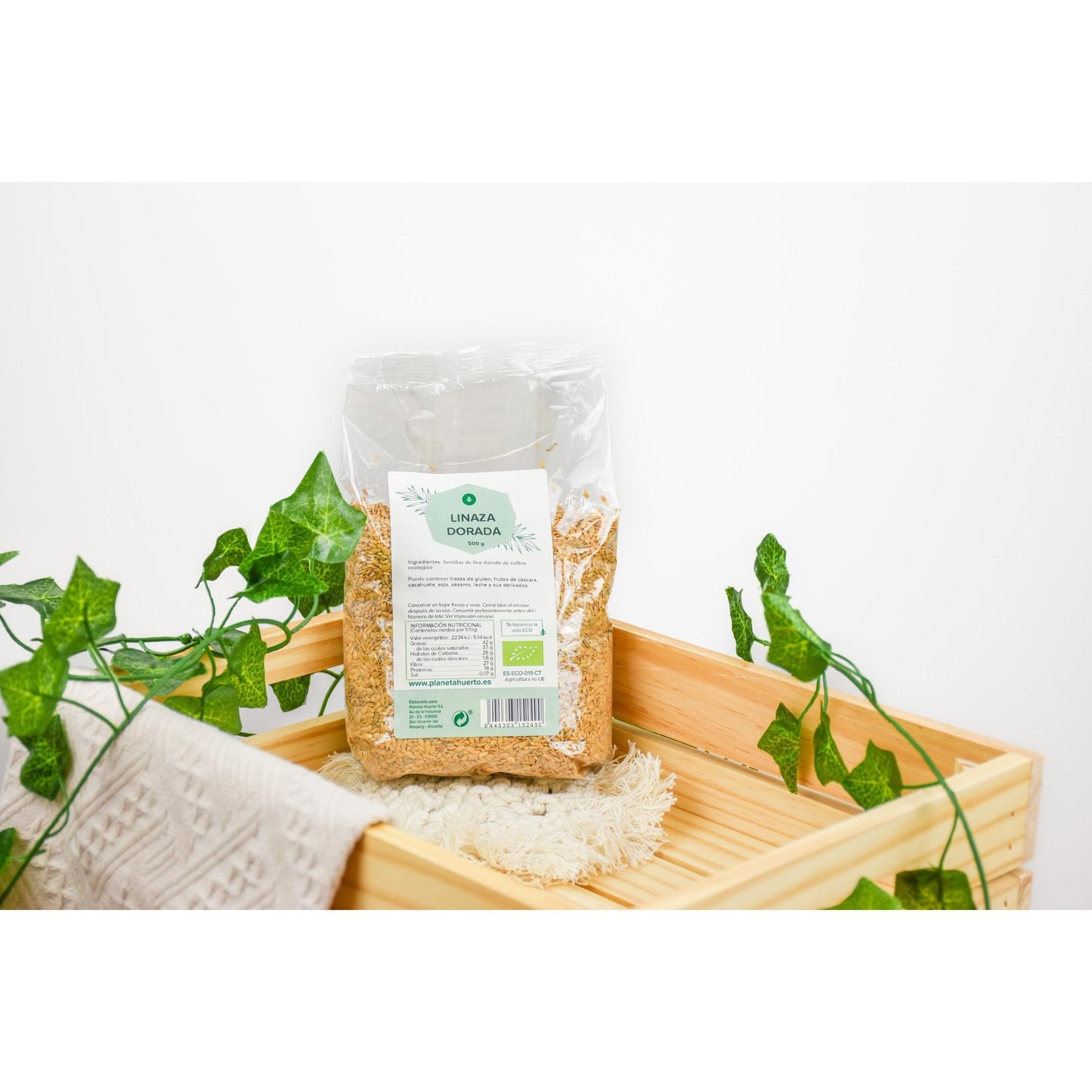 Pack 2x Golden Flax ECO Planeta Huerto 500 g
