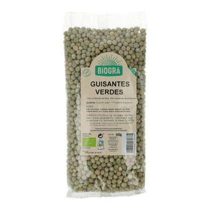 Gröna ärtor Biográ, 500 g