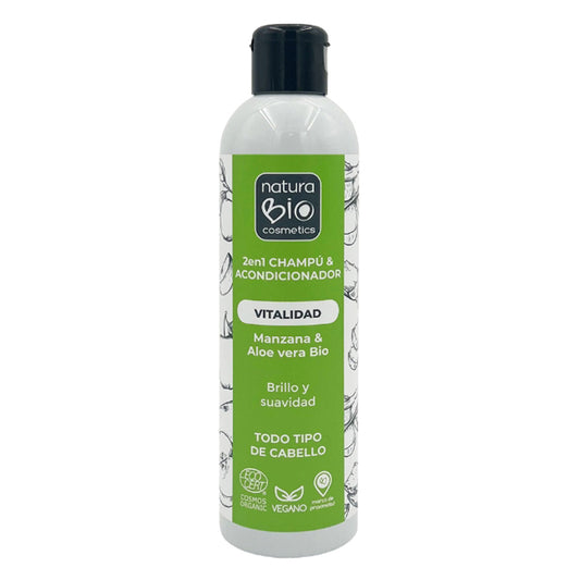 Szampon i odżywka 2 w 1 Vitalidad Aloe & Manzana Bio 250 ml NaturaBIO