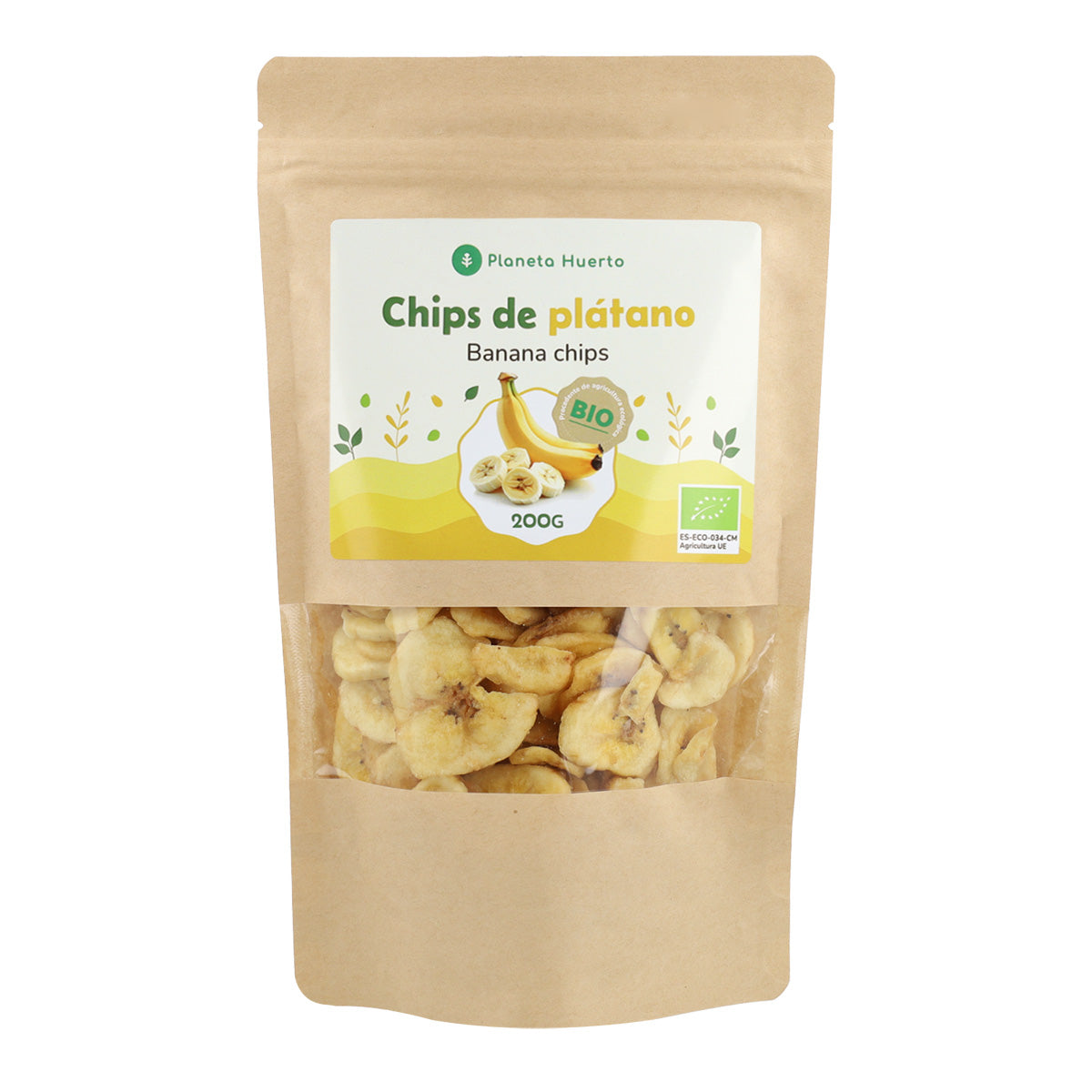 Chips de plátano ECO Planeta Huerto 200 g