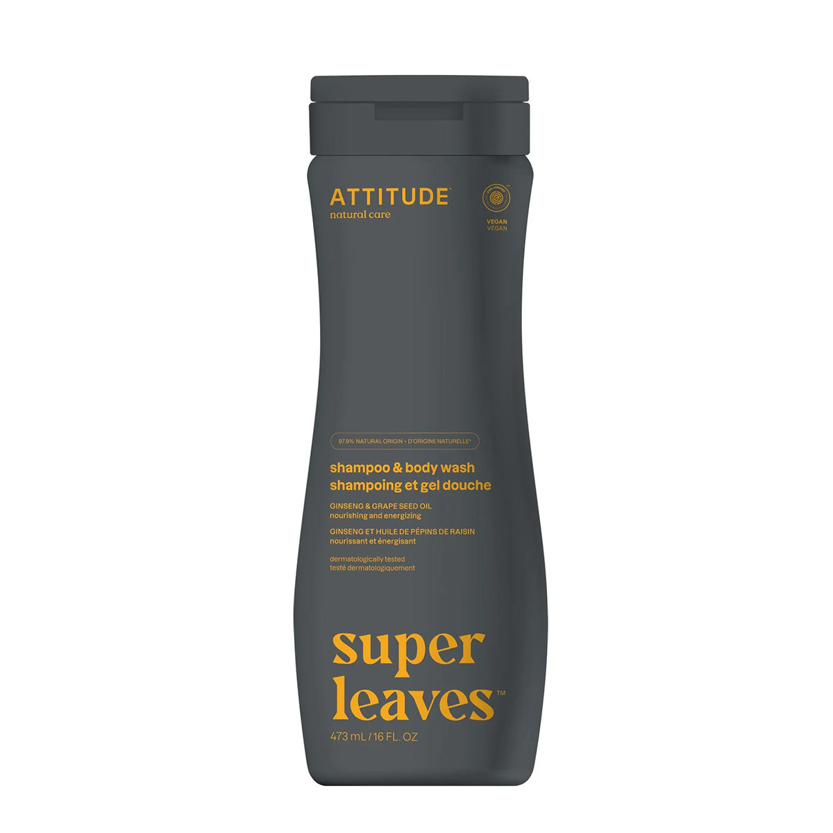 Super Leaves Nourishing & Energising 2-in-1 Shampoo and Shower Gel for Men 473 ml