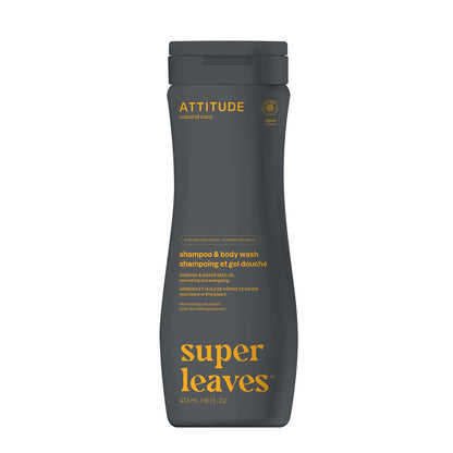 Super Leaves Nourishing & Energising 2-in-1 Shampoo and Shower Gel for Men 473 ml