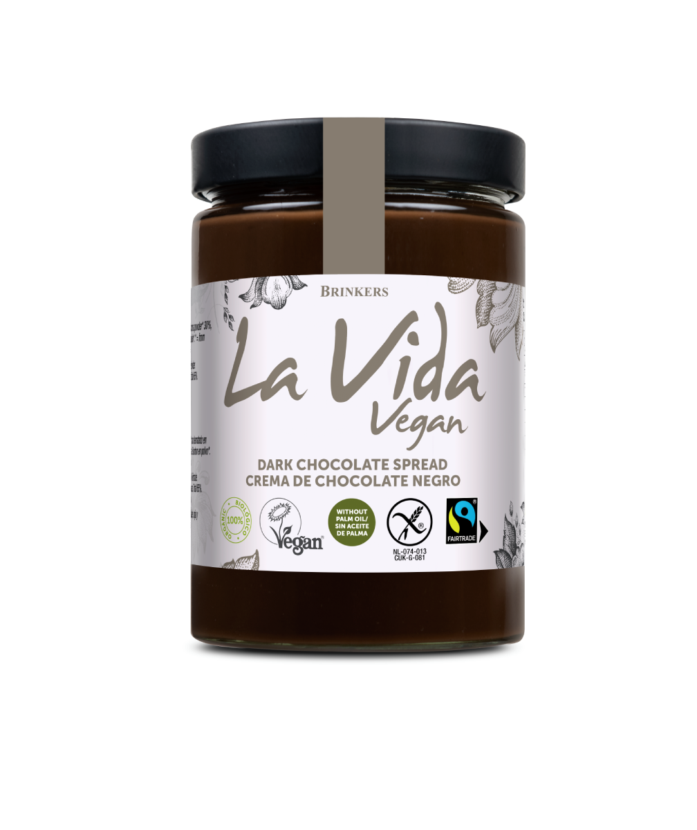 Vegane, glutenfreie Zartbitterschokoladencreme, La Vida Vegan, 600 g