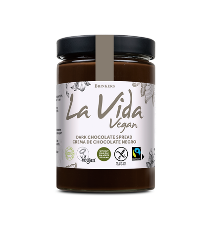 Vegane, glutenfreie Zartbitterschokoladencreme, La Vida Vegan, 600 g