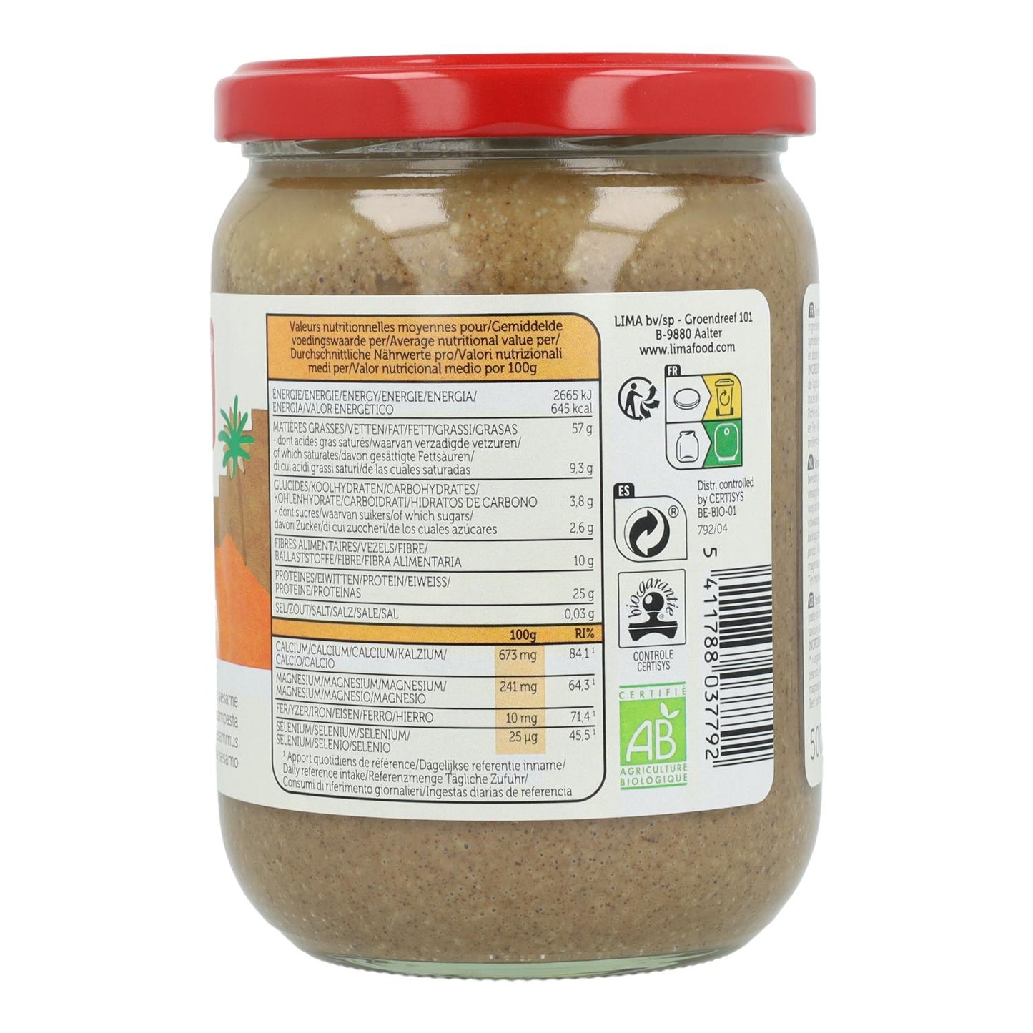 Tahin utan salt ECO Lima 500 g