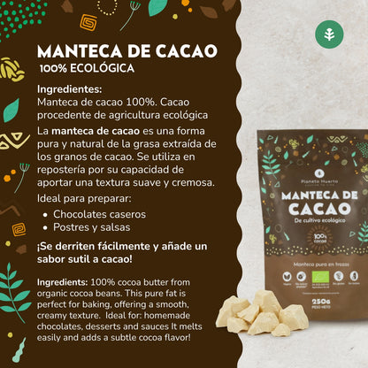 Kakaobutter in Waffeln ECO Planeta Huerto 250 g