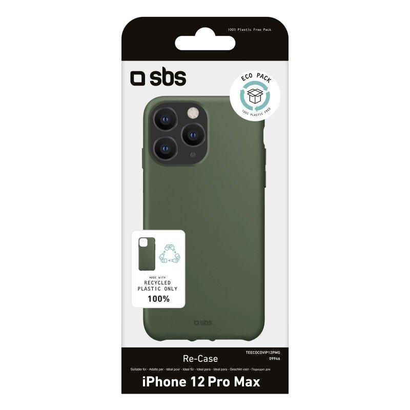 Custodia in plastica riciclata per iPhone 12 Pro Max verde SBS