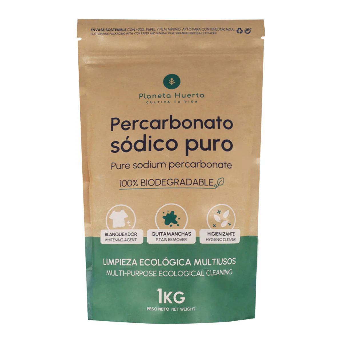 Förpackningar för hushållsrengöring (1 kg-format) Zero Waste Planeta Huerto