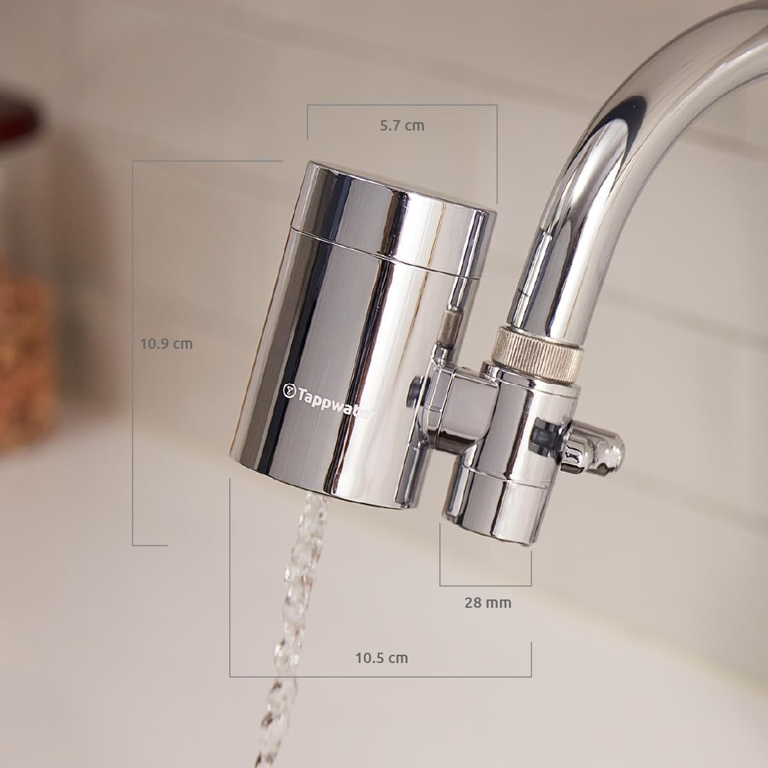 Filtro per rubinetto EcoPro Chrome SMR Tappwater