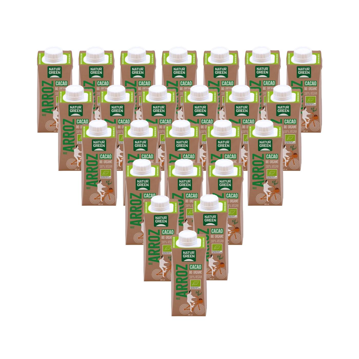 24er-Pack NaturGreen Bio-Reis-Kakao-Getränk 200 ml