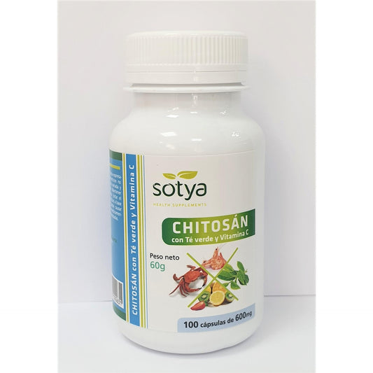 Chitosan + grönt te + C-vitamin  Sotya 100 kapslar