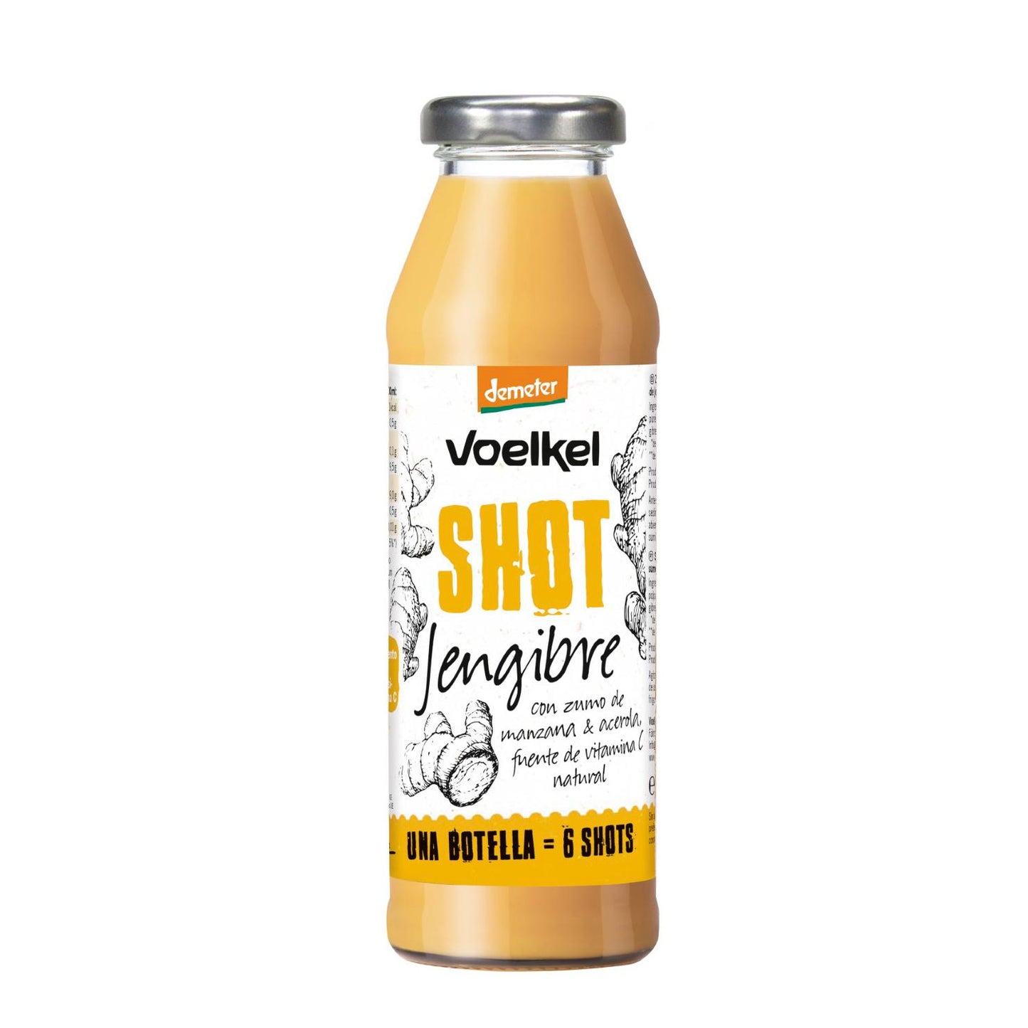 Ginger SHOT (apple, acerola, lemon) New from Voelkel 280 ml