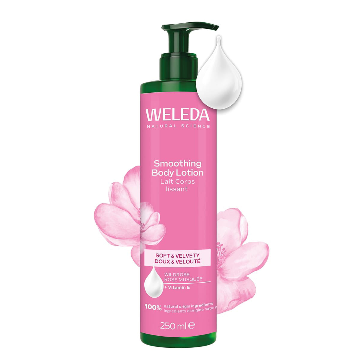 Lait corporel à la rose musquée Weleda 250 ml