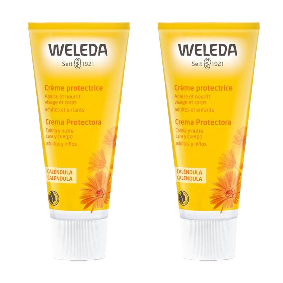 Weleda Calendula Face and Body Cream 75 ml, 2-pack