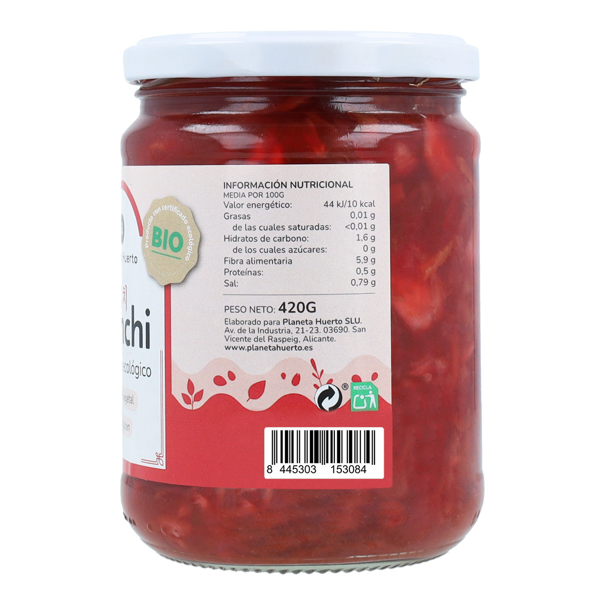 Packen Sie 3x Kimchi ECO Planeta Huerto 420g