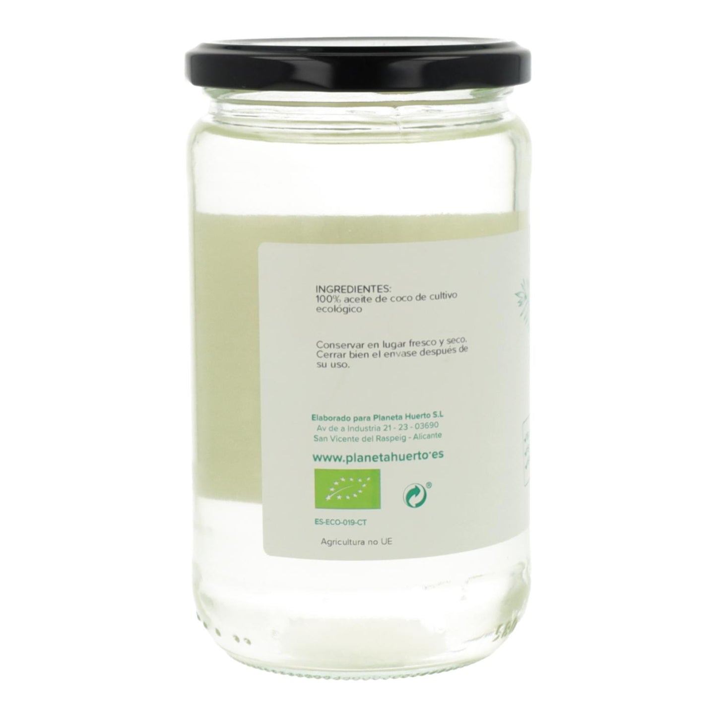 Lot de 2 bouteilles d'huile de coco désodorisée ECO Planeta Huerto 500 ml