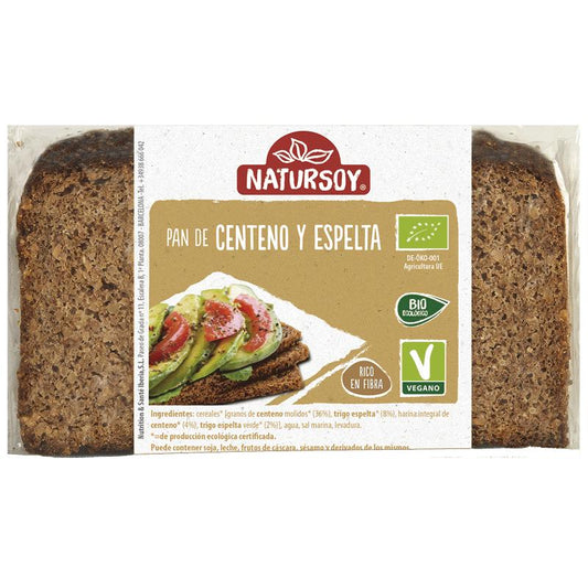 Pain de seigle et d'épeautre Natursoy allemand 500 g