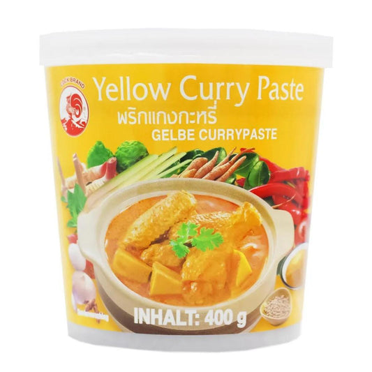 Pâte de curry jaune Cock 400g