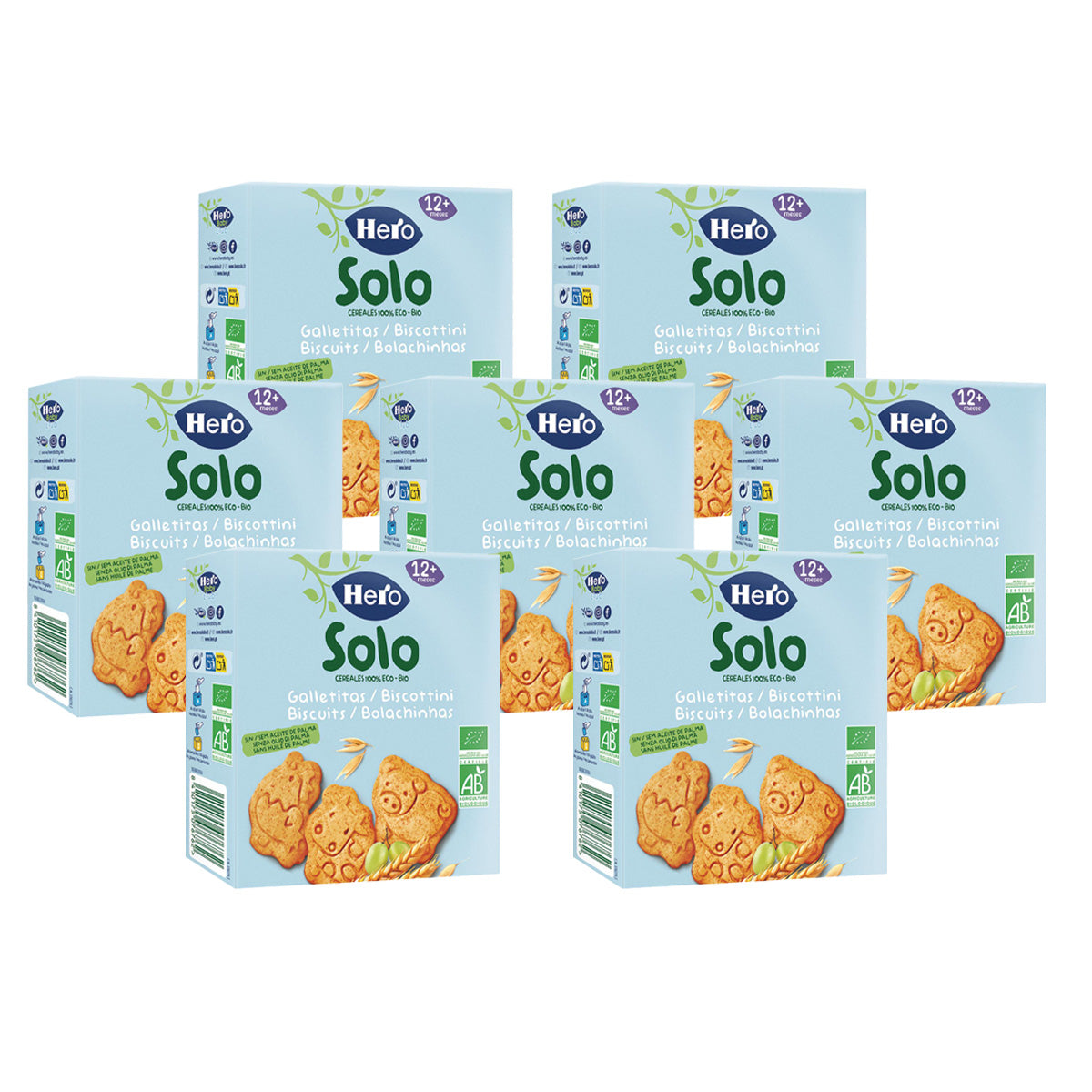7-pack djurkakor Solo Cereals 100 g-Hero Solo