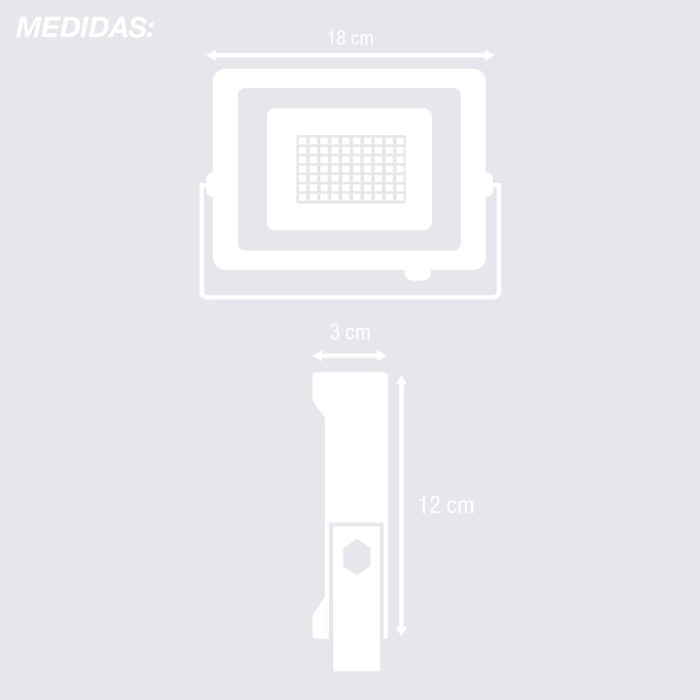 Fast LED-strålkastare 10W