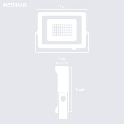 Fast LED-strålkastare 10W