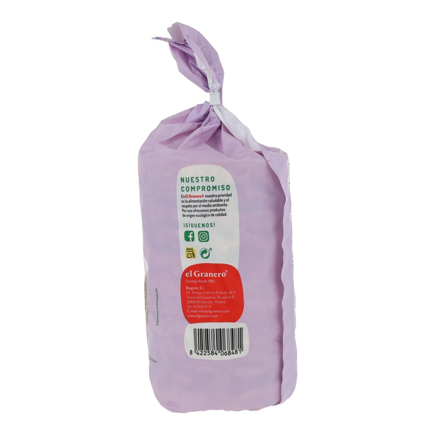 Tortitas de Arroz y Quinoa El Granero 120 gr