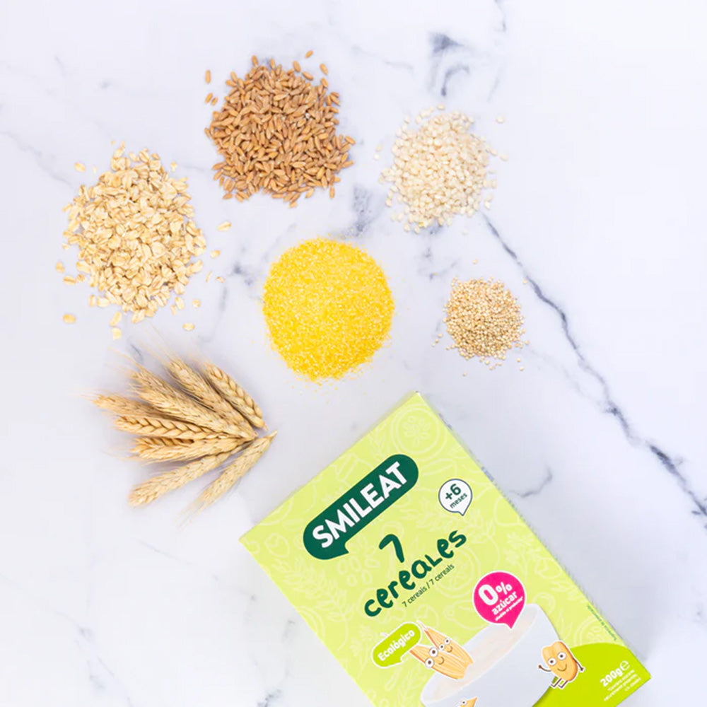 Lot de 6 bouillies aux 7 céréales Eco Smileat 200 g
