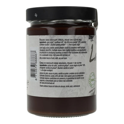 Vegane, glutenfreie Zartbitterschokoladencreme, La Vida Vegan, 600 g